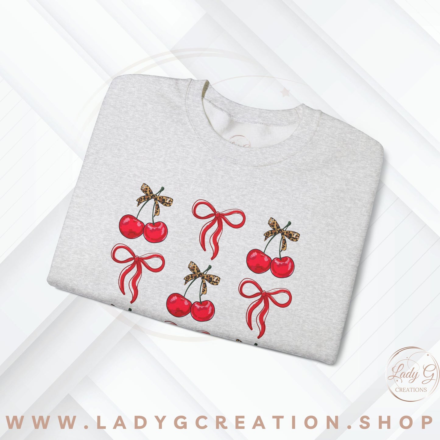 Cherry Coquette Unisex Crewneck Sweatshirt