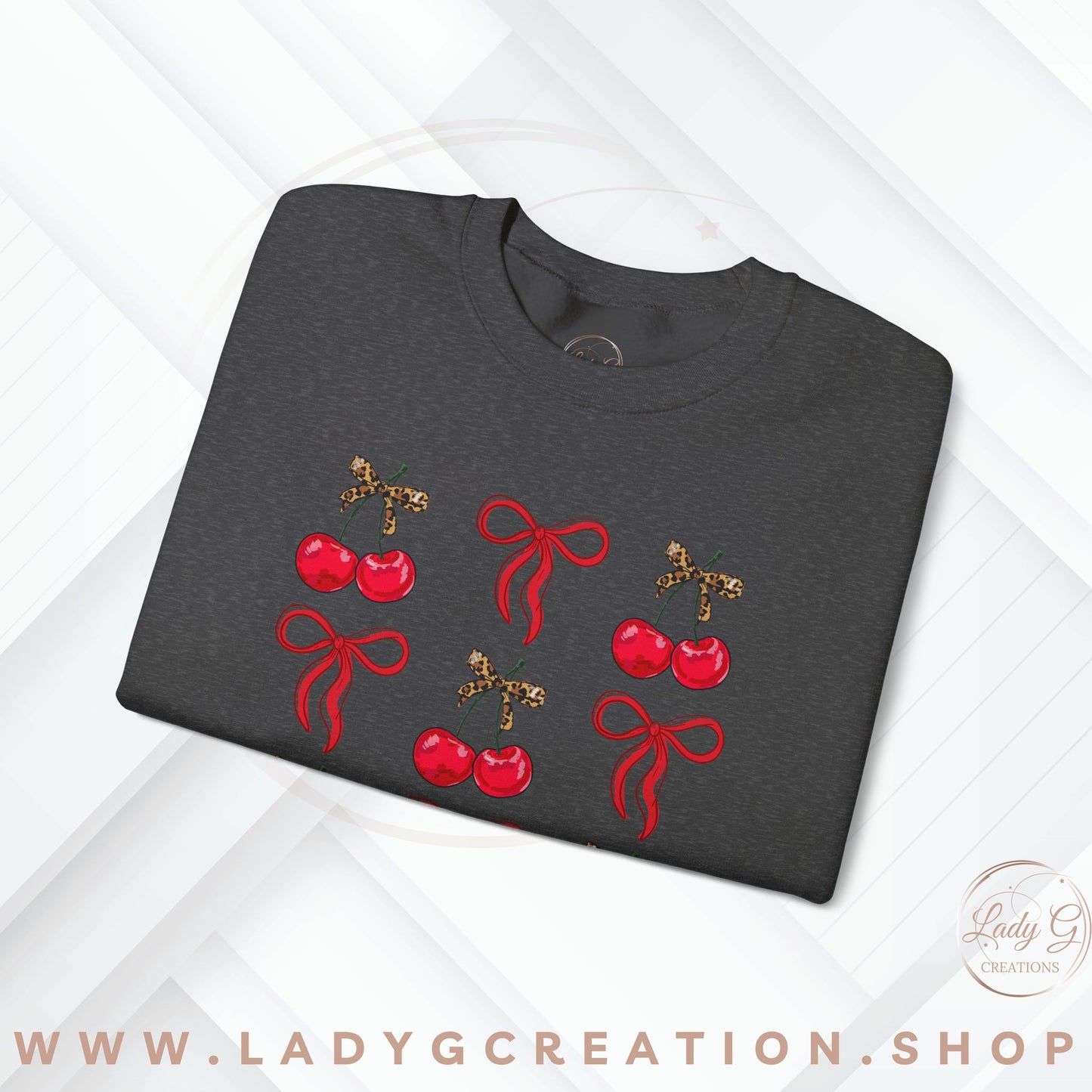Cherry Coquette Unisex Crewneck Sweatshirt
