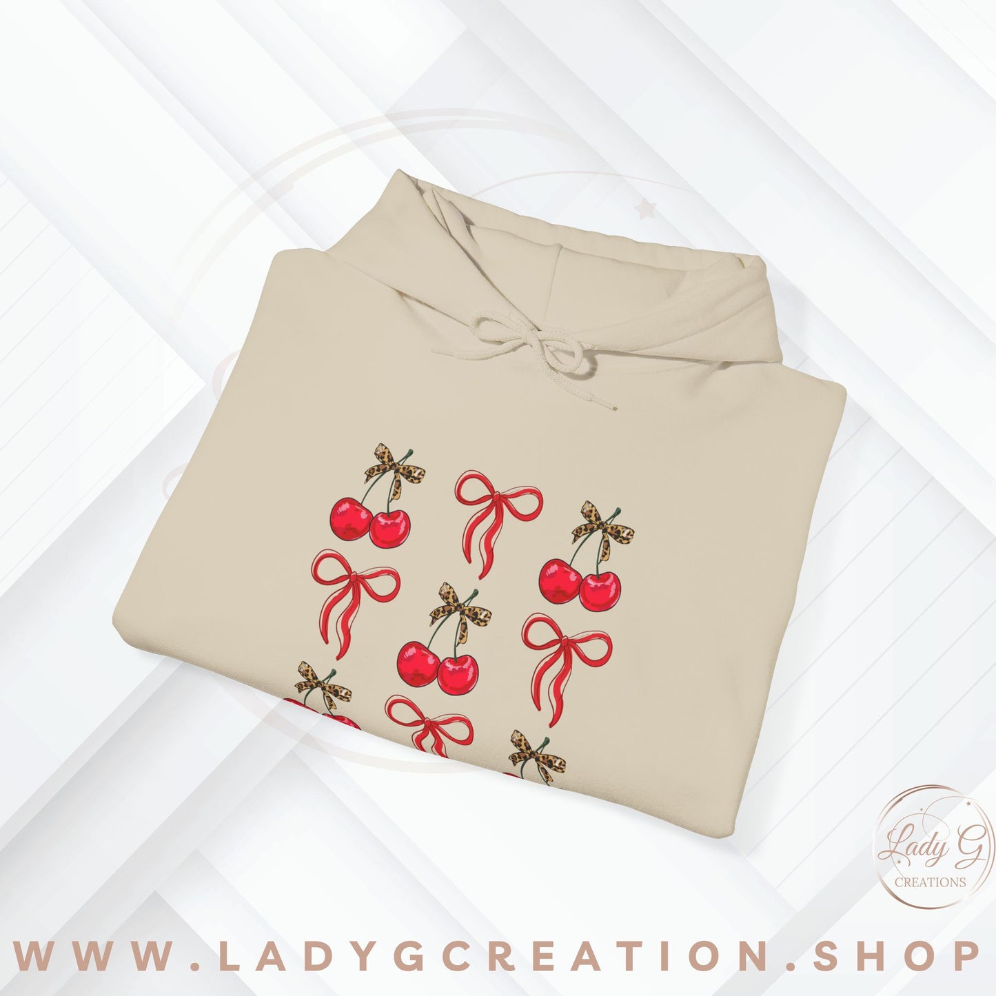Cherry Coquette Unisex Hooded Sweatshirt