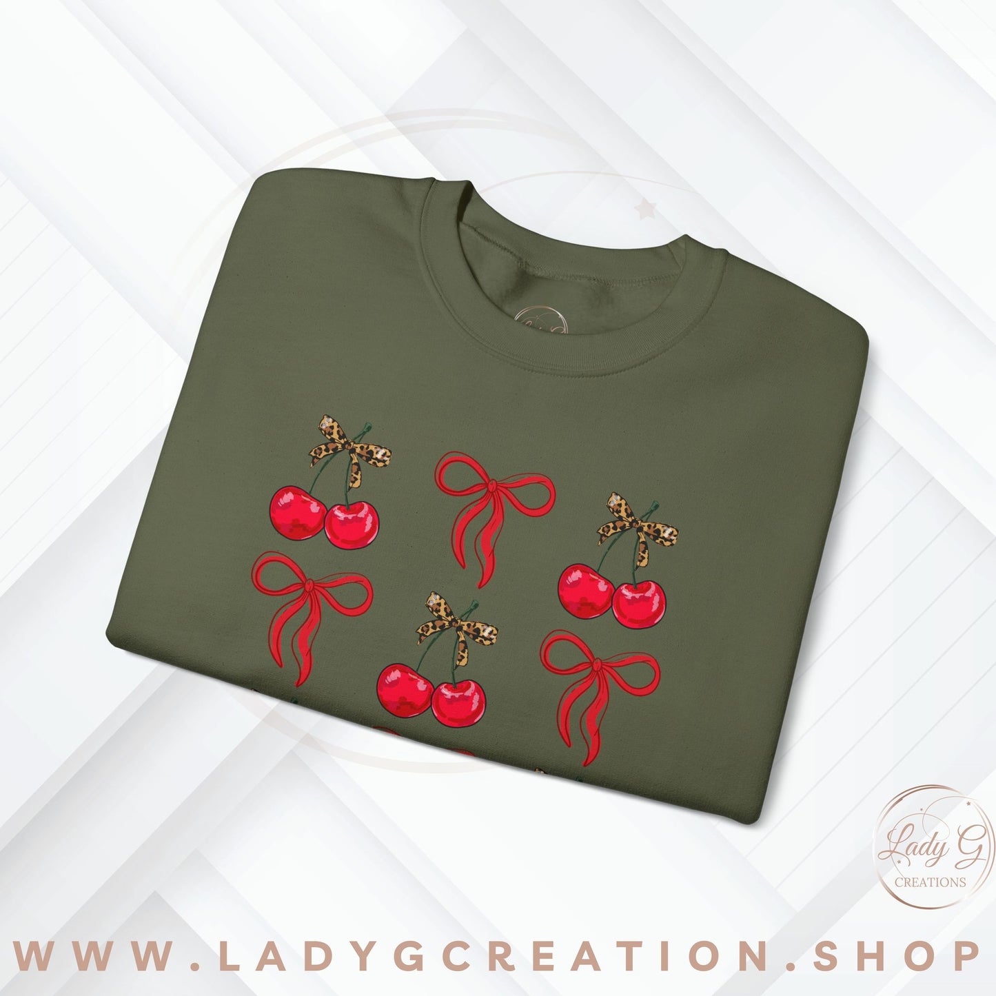 Cherry Coquette Unisex Crewneck Sweatshirt
