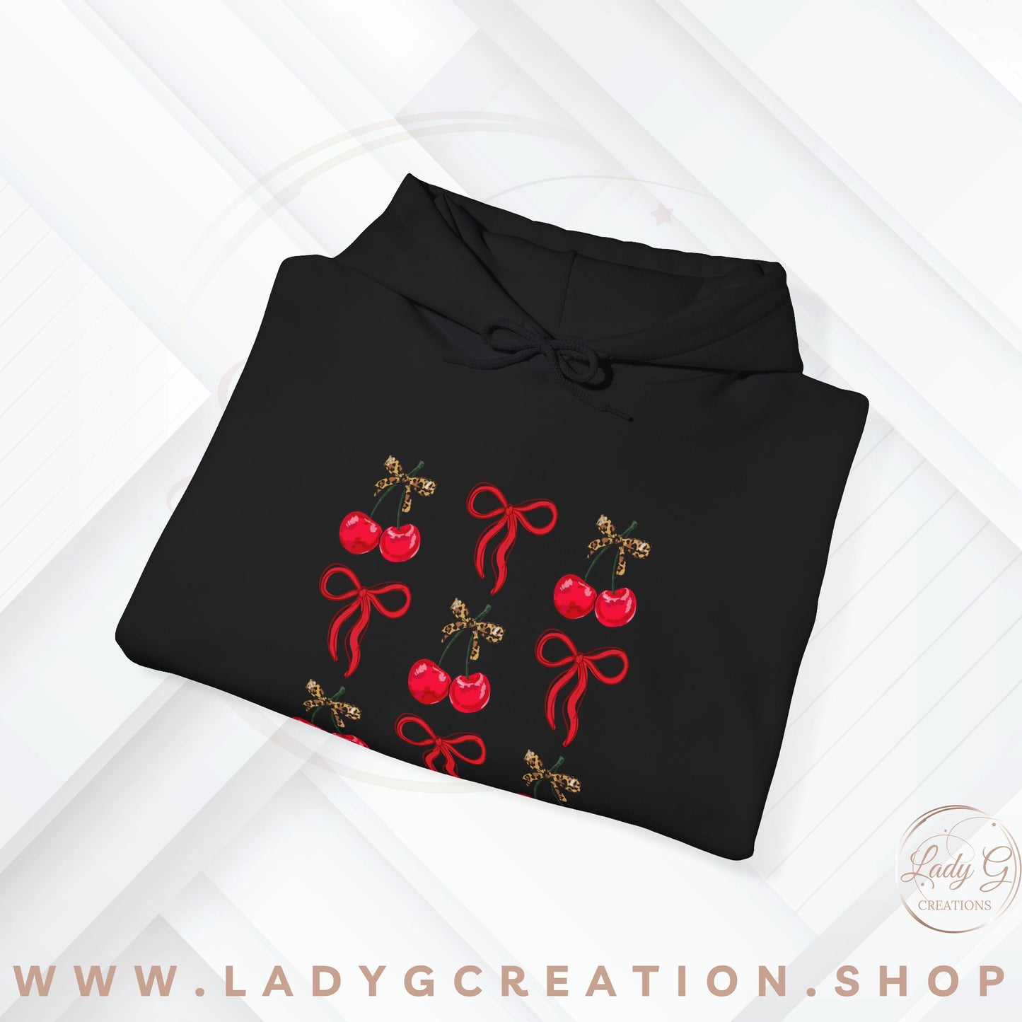 Cherry Coquette Unisex Hooded Sweatshirt