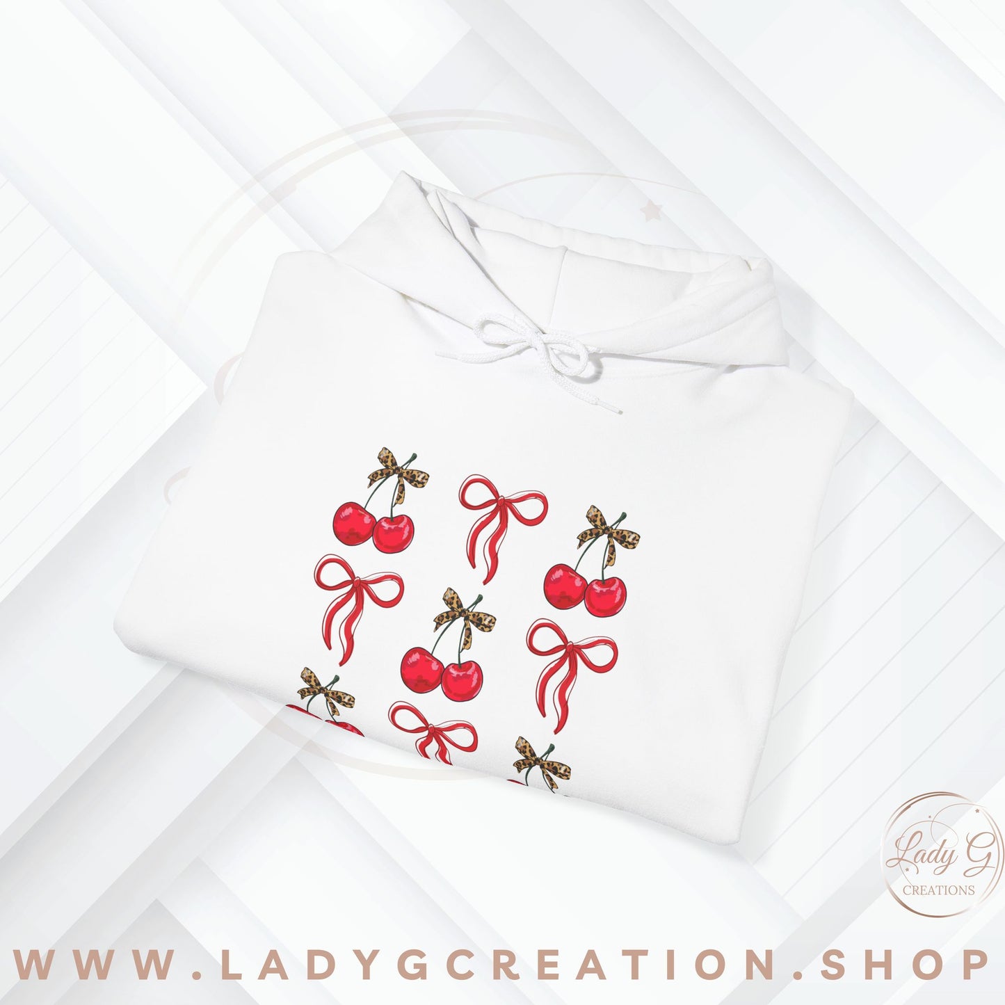 Cherry Coquette Unisex Hooded Sweatshirt