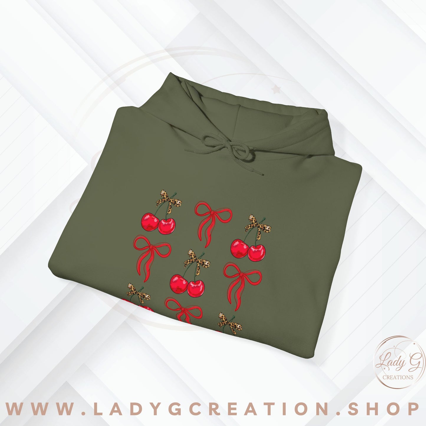 Cherry Coquette Unisex Hooded Sweatshirt